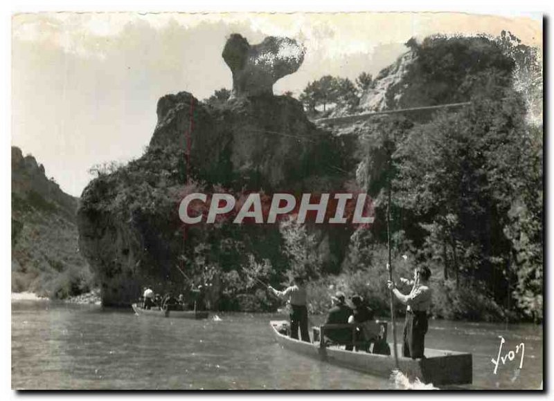 Modern Postcard the Tarn Gorges Surroundings Malene Lozere Mushroom Rocks