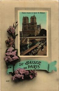 CPA PARIS (1e) - Notre Dame de Paris Un baiser de Paris (214101)