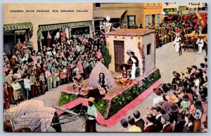K41/ Rio Grande Valley Texas Postcard Linen McAllen Charro Days Parade 116