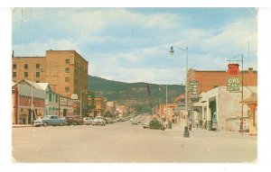 NM - Raton. Main Street Scene, Phillips 66 Gas Station ca 1950's