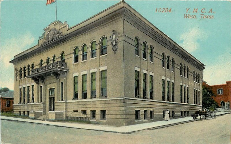 c1907 Postcard; Y.M.C.A. Building, Waco TX McLennan County Unposted