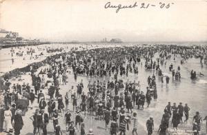 ATLANTIC CITY NEW JERSEY BATHING HOUR AT THE BEACH MURRAY JORDAN POSTCARD c1905