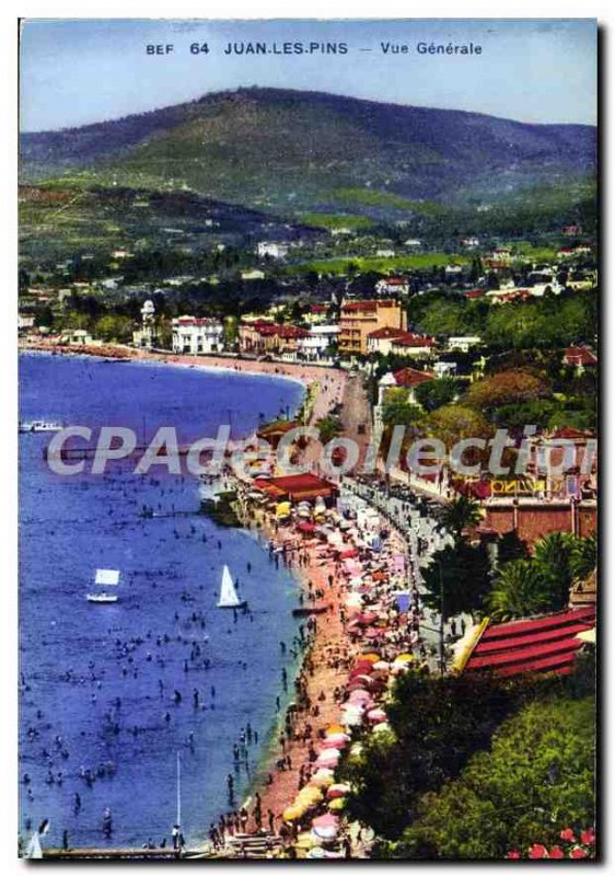 Old Postcard Juan Les Pins Vue Generale