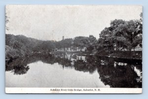 View of Ashuelot River From Bridge Ashuelot NH New Hampshire 1922 DB Postcard N1