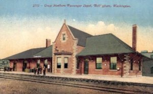 Great Northern, Passenger Depot, Bellingham, WA, USA Railroad Train Depot Unu...