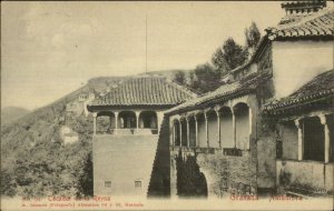 Granada Alhambra Tocador de la Reyna Used Postcard Nice Cancel c1910