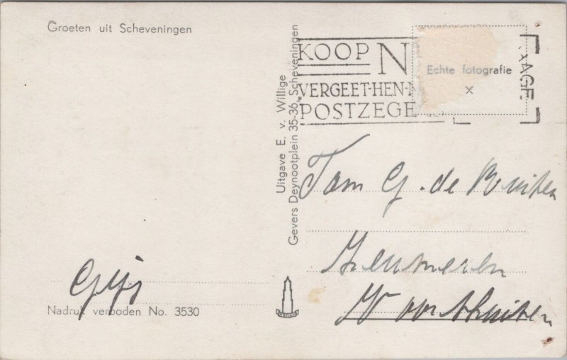 Netherlands Palace Straat Scheveningen RPPC C016