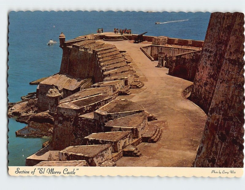 Postcard Section of El Morro Castle, San Juan, Puerto Rico