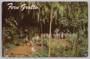 Kauai Hawaii~People Visiting The Fern Grotto~PM 1983~Mirro-Krome~Vintage PC