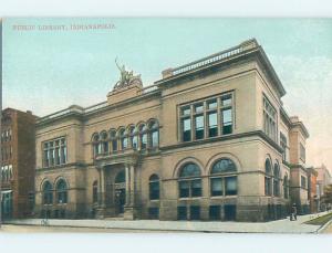 Pre-1907 LIBRARY Indianapolis Indiana IN A3247