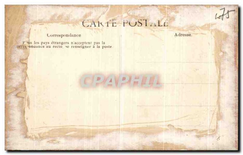 Old Postcard Paris Place de la Republique Lion