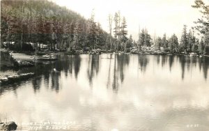 Postcard RPPC California High Sierras Lower Sphinx Lake Kings Canyon 23-3984