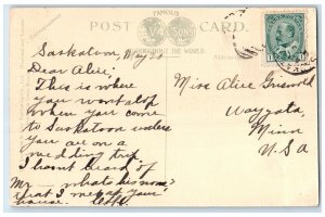 c1910's Flanagan Hotel Building Saskatoon Saskatchewan Canada Antique Postcard