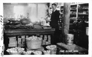 Pine Ridge Arkansas Dick Store Interior Real Photo Antique Postcard K29979