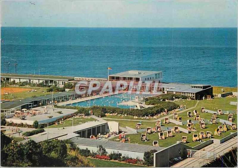 Postcard Modern Schwimmbad Helgoland