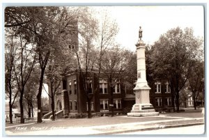 c1940's Tama County Court House Toledo Iowa IA RPPC Photo Vintage Postcard