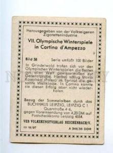 166987 VII Olympic MARIA KOWALSKA alpine skier CIGARETTE card