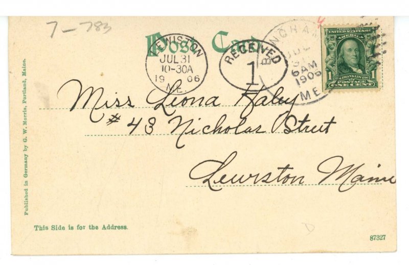 ME - Bingham. Main Street & Bingham Hotel