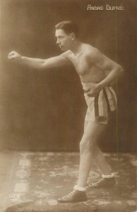 French boxing champion Andre Dupre photo postcard