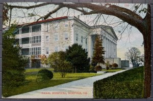 Vintage Postcard 1907-1915 Naval Hospital Norfolk Virginia