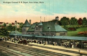 C1910 Michigan Central R.R. Depot, Ann Arbor, MI. P111