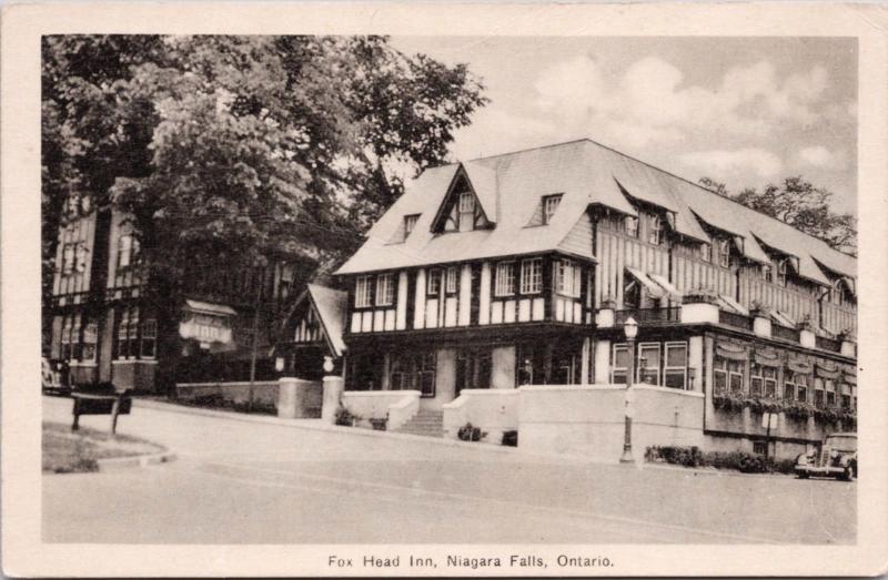 Fox Head Inn Niagara Falls Ontario ON Ont. Hotel Unused Postcard D42