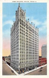 DALLAS, TX  Texas          KIRBY BUILDING               c1940's Linen Postcard