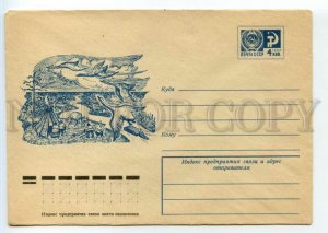 488363 USSR 1975 year Andreev swans Arctic tundra postal COVER