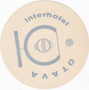 Czechoslovakia Otava Hotel Otava Vintage Luggage Label sk3266