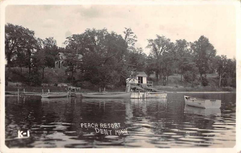 Dent Minnesota Peach Resort Real Photo Antique Postcard J68515