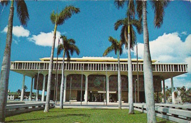 Hawaii Honolulu State Capitol Building 1971