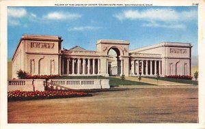 Palace of the Legion of Honor Golden Gate Park San Francisco CA