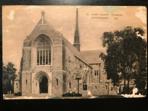 Vintage Postcard 1954 St. John's Church, Attleboro, Massachusetts (MA)