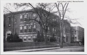 High School Arbol Massachusetts Vintage Postcard C079