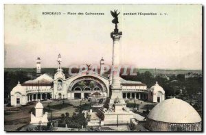 Bordeaux - Place des Quinconces during & # 39exposition - Old Postcard