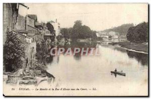 Old Postcard Epinal The Mosell And The Rue Alsace Views Of Course