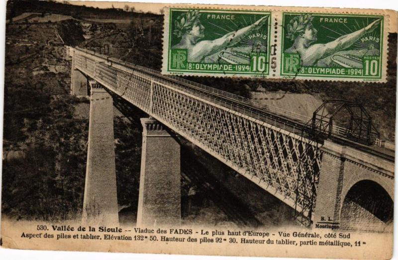 CPA Vallée de la SIOULE - Viaduc des FADES - Le plus haut d'Europe (222133)