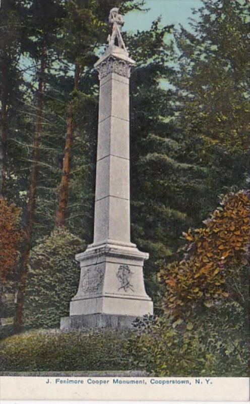 New York Cooperstown James Fenimore Cooper Monument