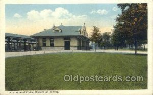 MCRR Station, Brunswick, ME ,Maine, USA Train Railroad Station Depot Unused 