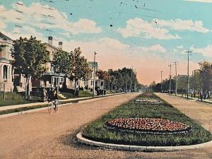 Postcard 1928 View of West End Avenue in Lancaster, PA.   W8