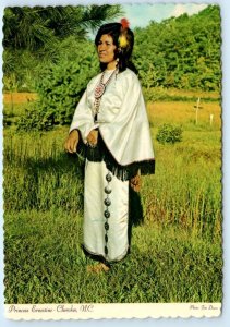 CHEROKEE, North Carolina NC ~ Native American PRINCESS ERNESTINE 4x6 Postcard