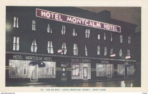 QUEBEC, Canada, 1930-50s; Hotel Montcalm at Night