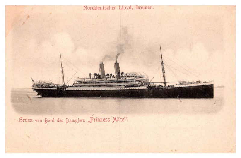 S.S. Prinzess Alice ,  Norddeutscher Lloyd, Bremen