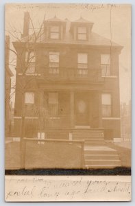 St Louis~Old Home of Gussie Barker Wittenburg ~3456 Halliday Ave~Dormers RPPC
