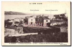 Postcard Old Prison Cannes Ile Sainte Marguerite Fort Prisons Bazaine and iro...