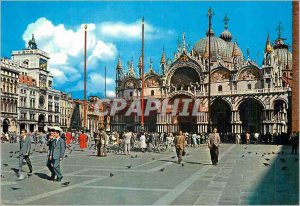 Postcard Modern Venice Basilica of San Marco, the Clock Tower