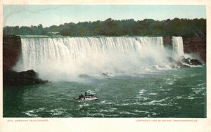 Vintage Postcard 1900's View of American Falls Niagara Water Falls New York N. Y