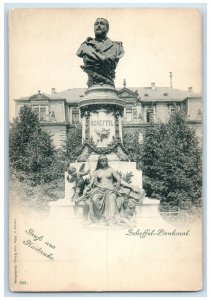 c1905 Scheffel Monument Greetings from Karlsruhe Germany Unposted Postcard