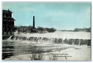 c1910's Wapsipinicon River Independence Iowa IA Waterfall Antique Postcard