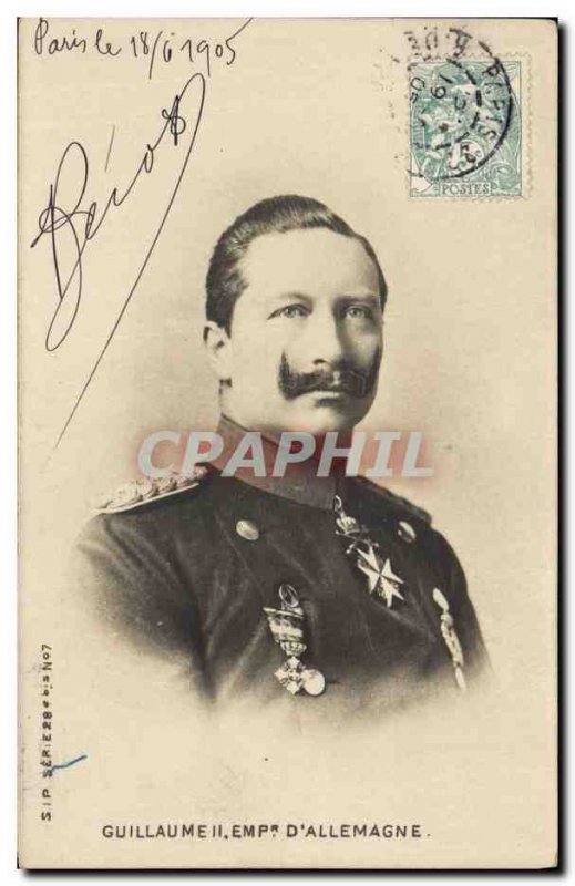 Old Postcard Kaiser Wilhelm II d & # 39Allemagne